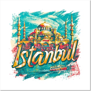 Istanbul Retro Turkey t-shirt Posters and Art